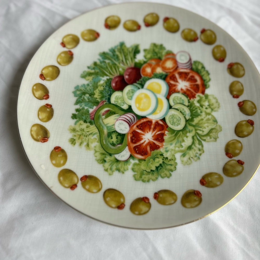 Colorful Salad Design Plate